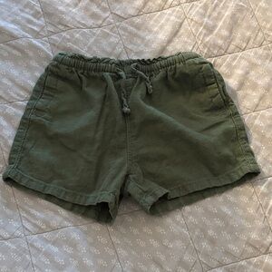 Old Navy kids 55% linen  green Shorts